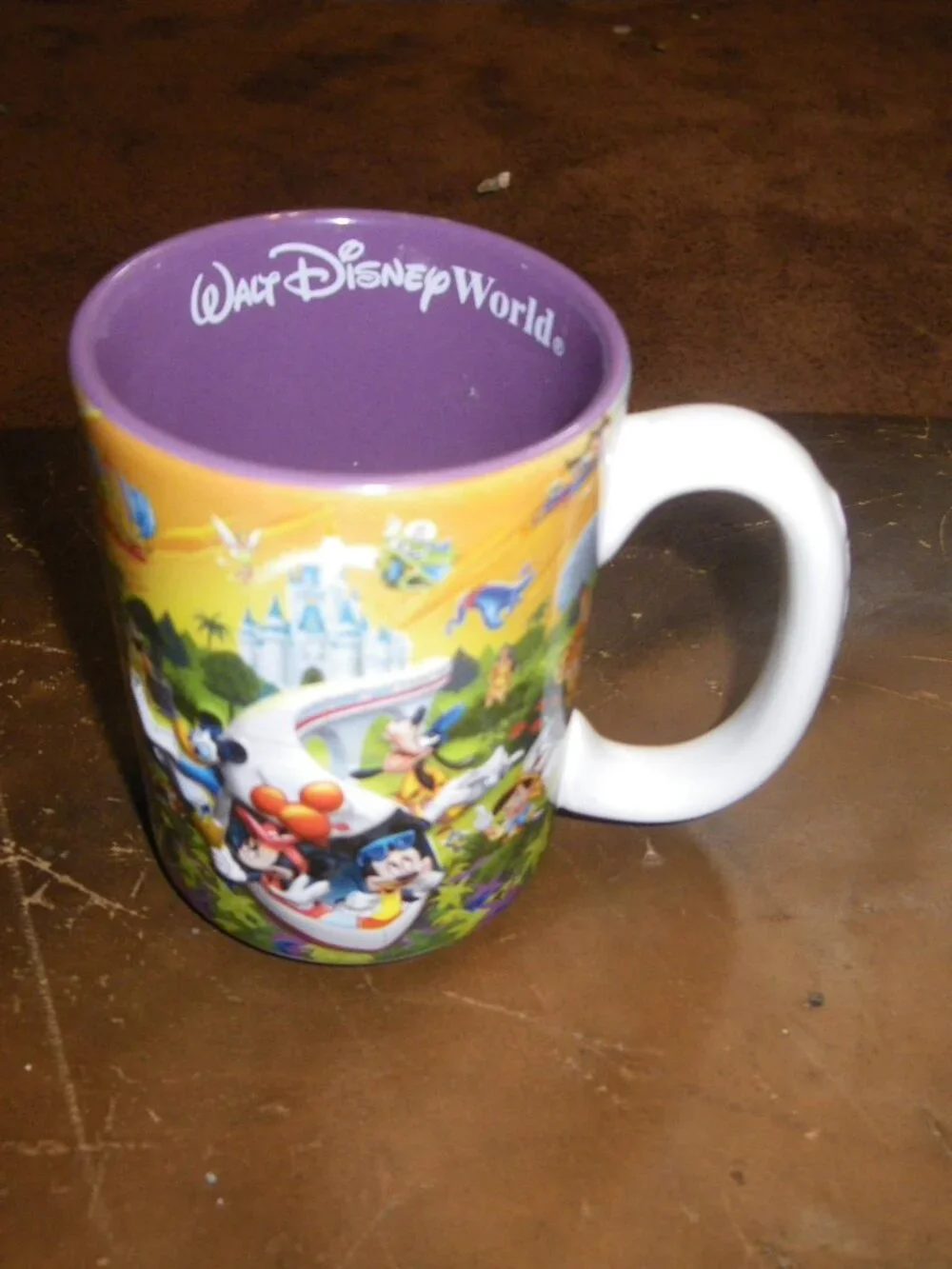 Walt Disney World Grandma 4 Parks 1 World 3D Embossed Ceramic Coffee Tea Mug